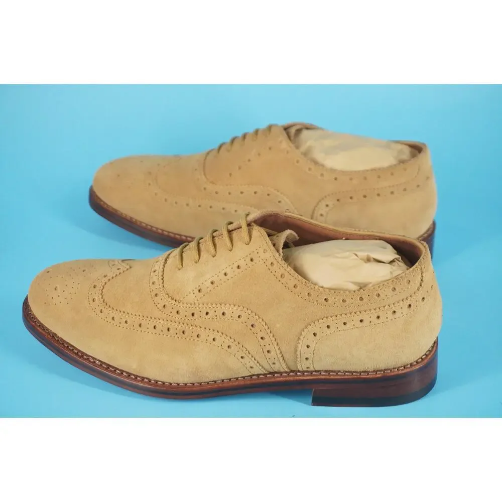 Allen Edmonds Hendrix Wingtop Oxford Suede Lace Up Dress Shoes SZ 9.5 New $495